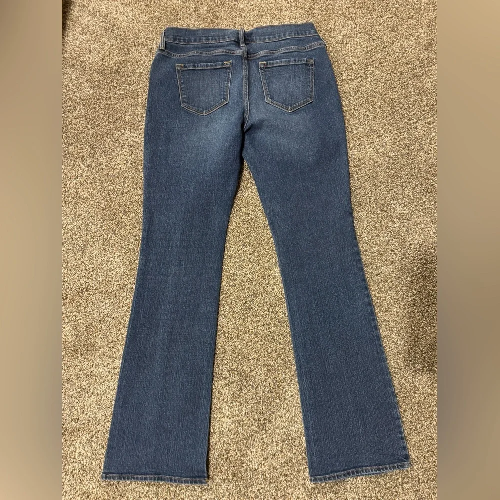 Old Navy Original Mid Rise Classic Blue Women's Stretch Boot Cut Jeans Size 4P - Picture 5 of 10